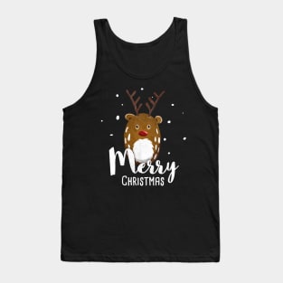 Merry Christmas Yuletide With Reindeer Rudolph Tank Top